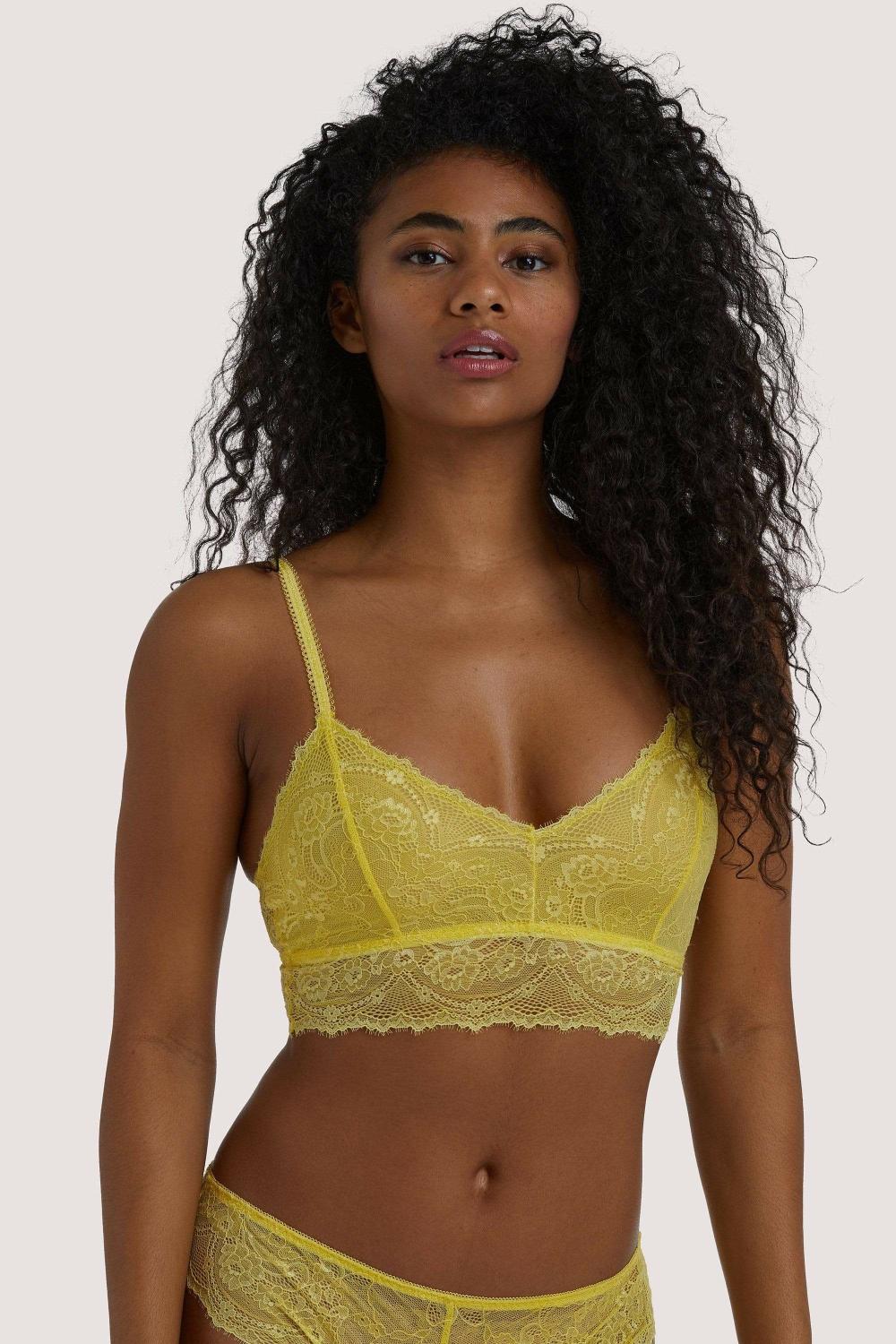 Ariana Yellow Everyday Bralette Bras