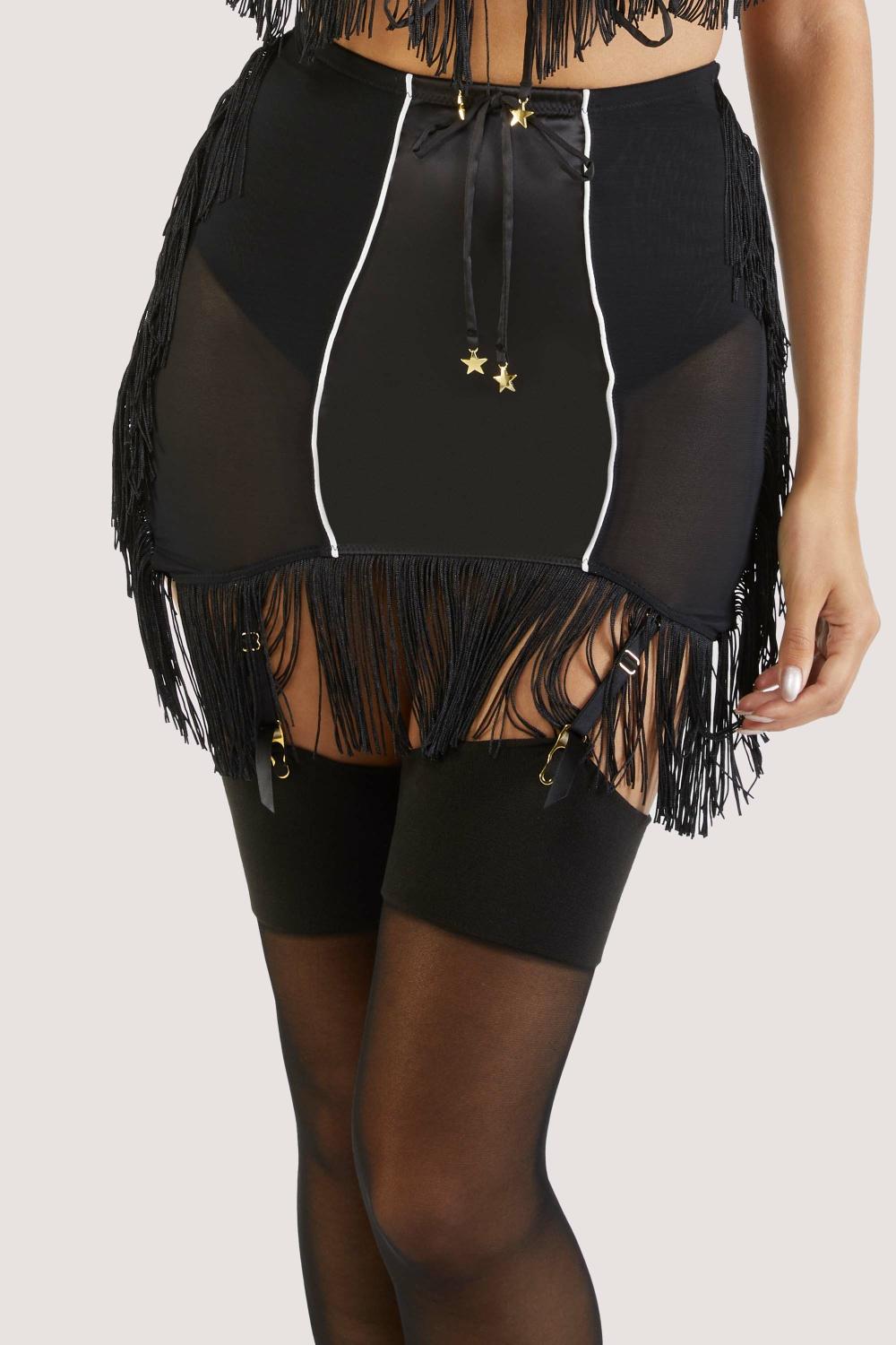 Billie Western Cowboy Fringe Girdle Bettie Page