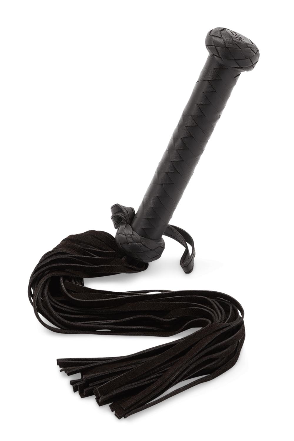 Black Leather Flogger Bondage