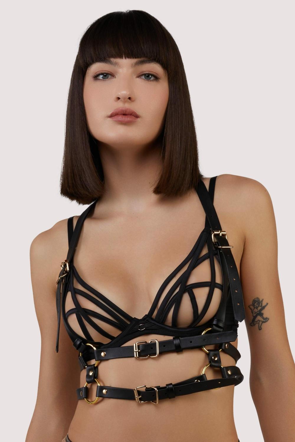 Black Matt Chest Harness Accessories & Gloves