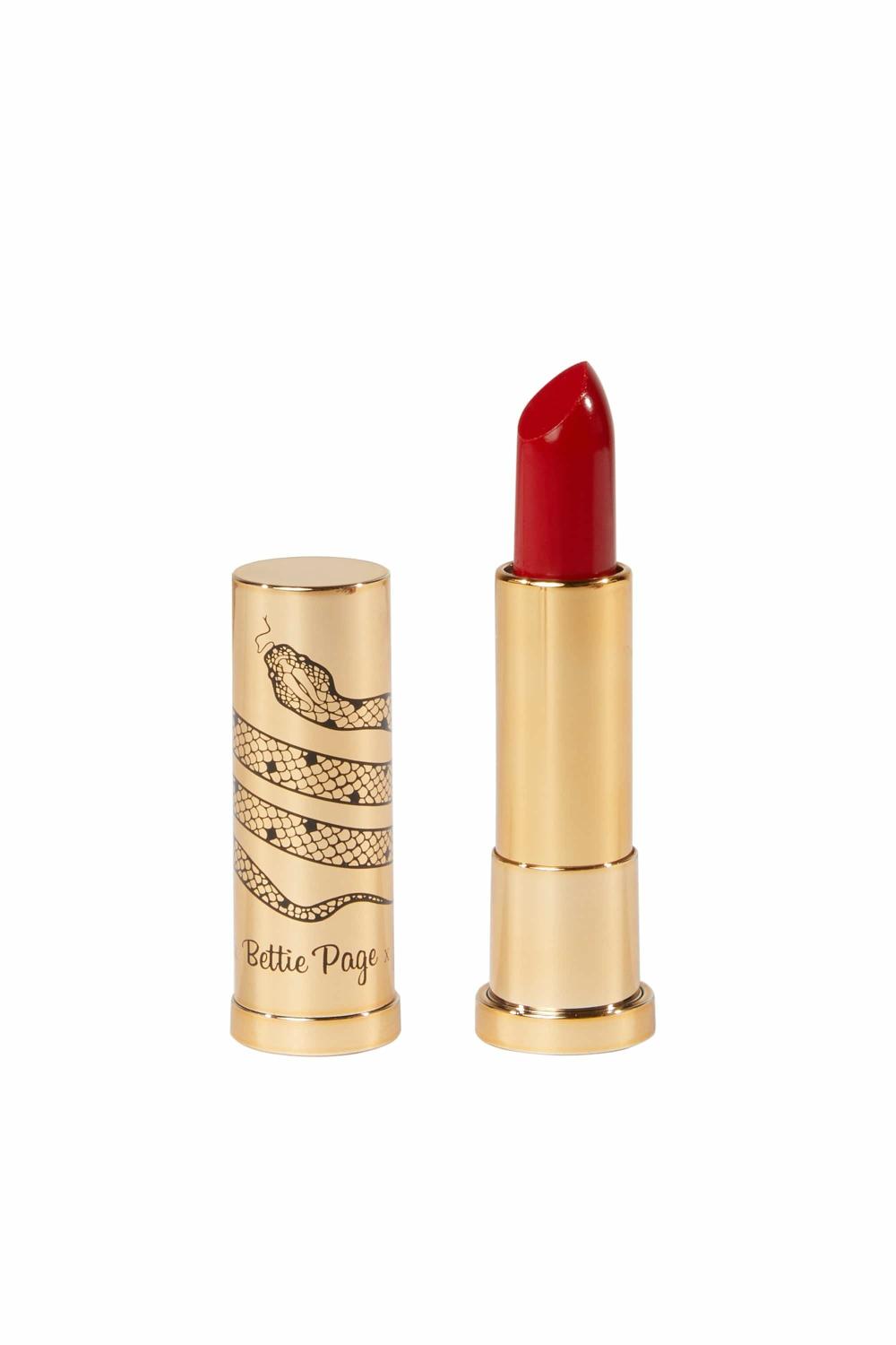 Bright Red Notorious Moisturising High Pigment Satin Lipstick Bettie Page