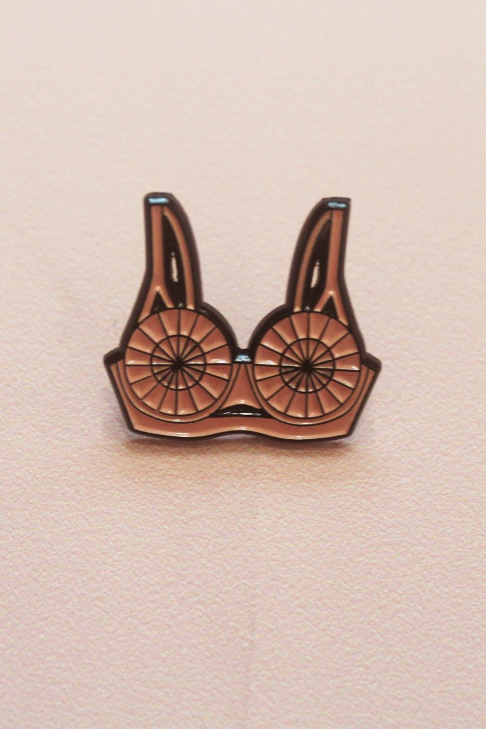 Bullet Bra Enamel Pin Accessories & Gloves