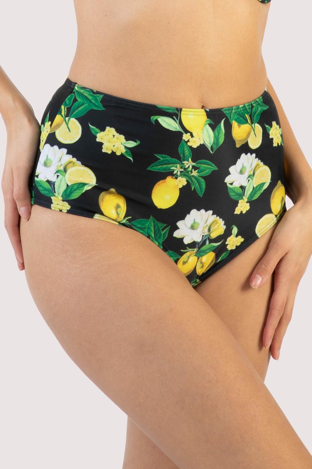 Claudette Lemons High Waisted Bikini Bottom Bettie Page