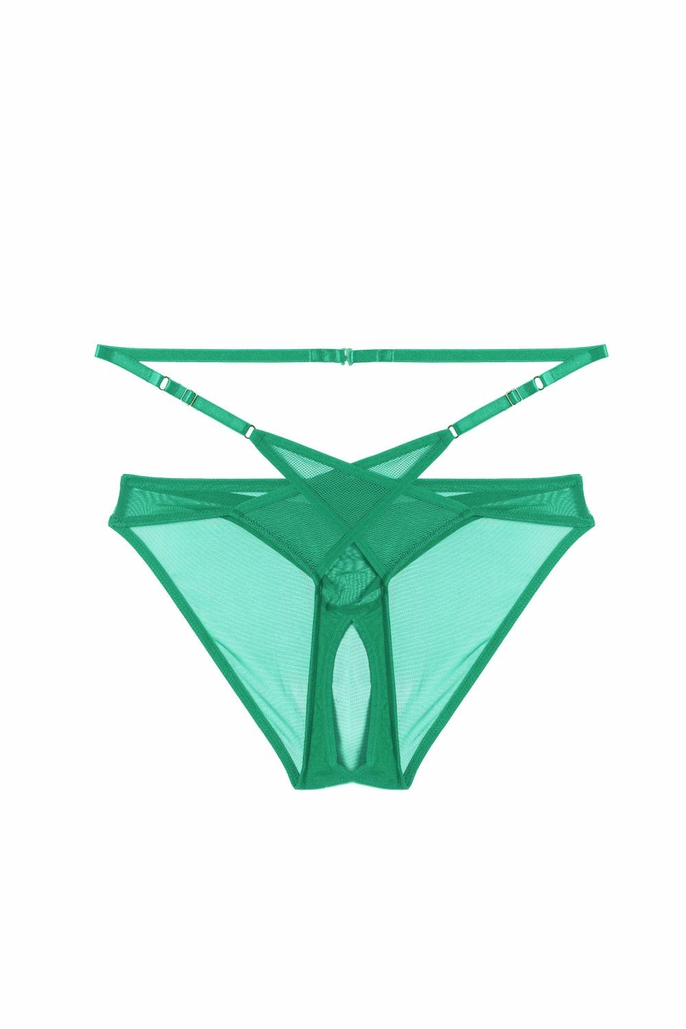 Eddie Green Crossover Wrap Crotchless Brazilian Brief Knickers