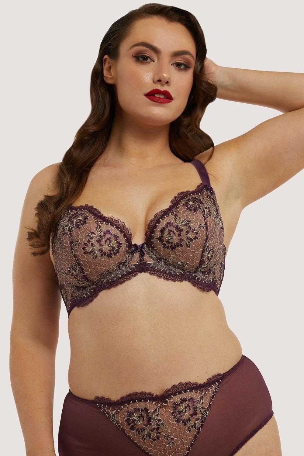 Evelina Aubergine Curve Bra Bras