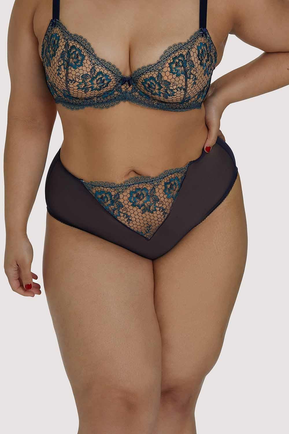 Evelina High Waist Curve Brief Knickers