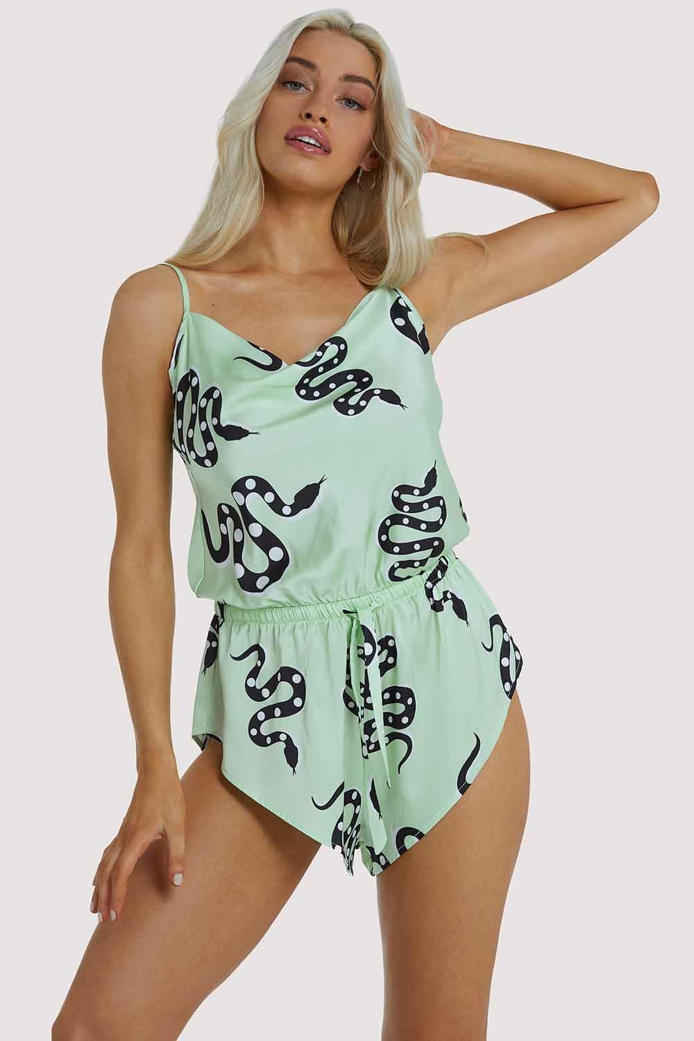 Green Moon Snake Playsuit Nightwear