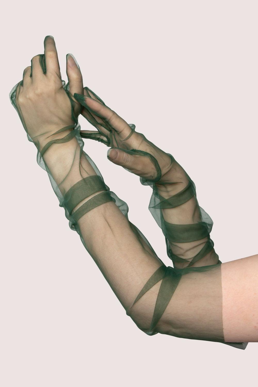 Green Sheer Gloves Accessories & Gloves