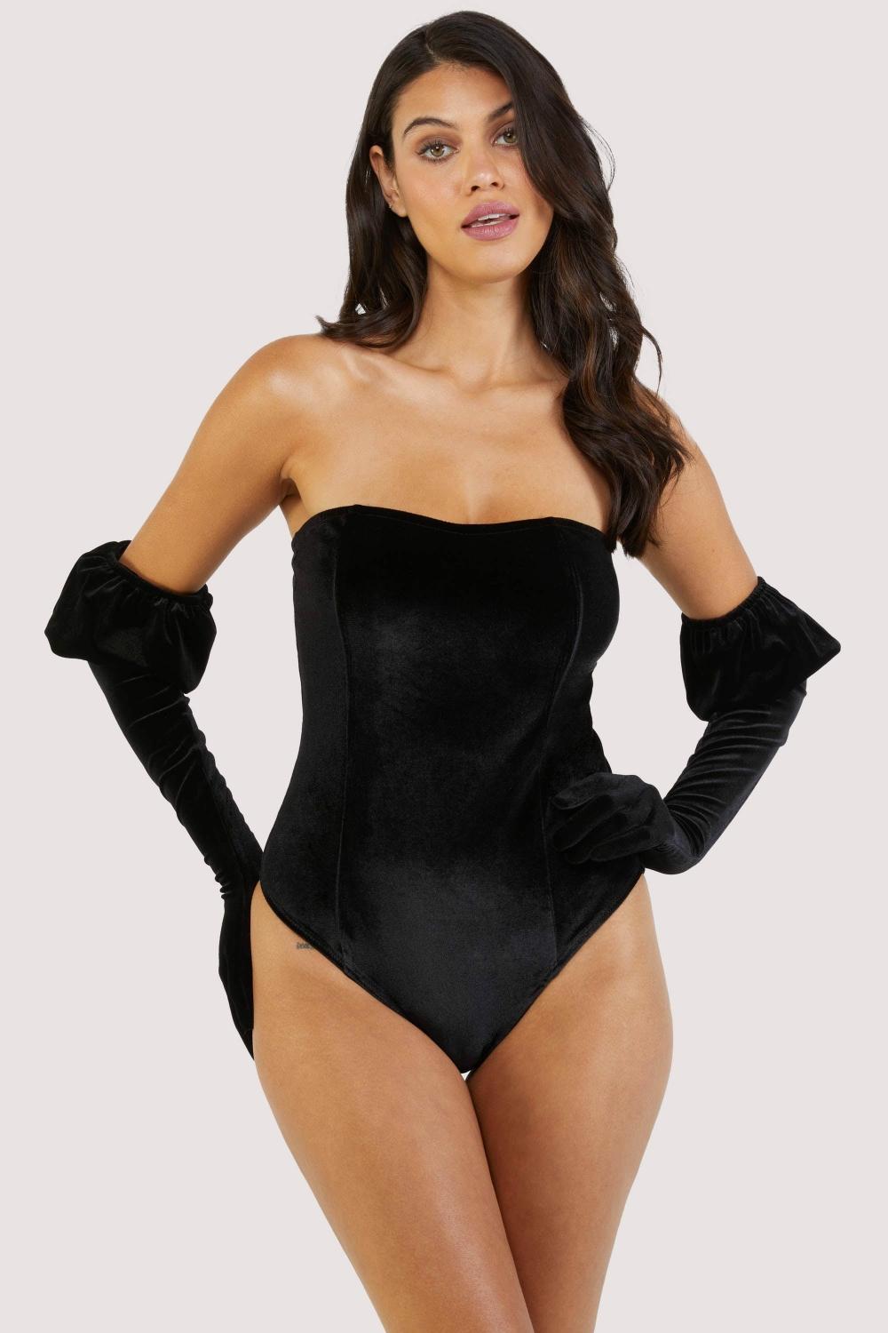 Halina Puff-Sleeve Body With Gloves Bodies