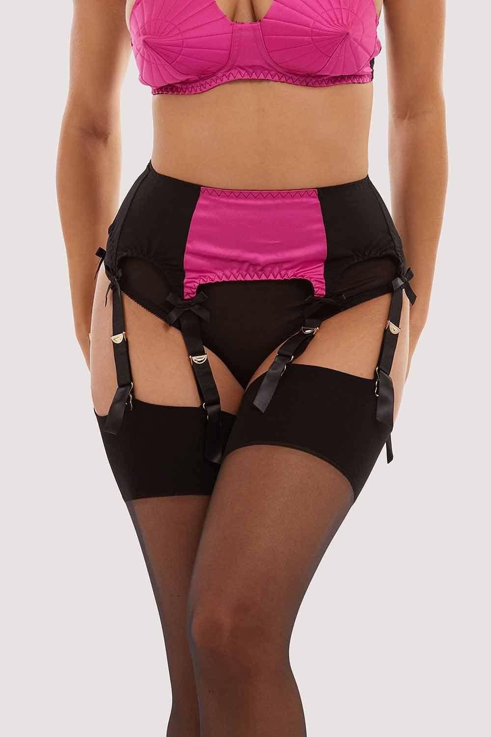 Hot Pink Classic Suspender Belt Bettie Page