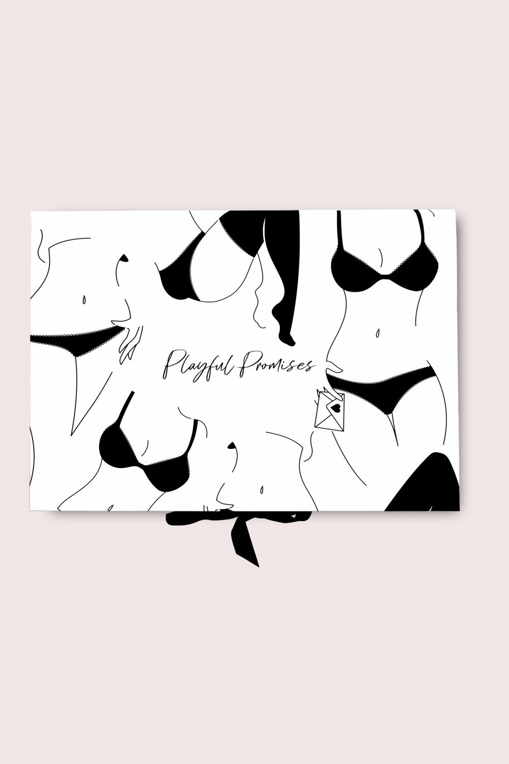 Illustrated Gift Box Erotic Lingerie