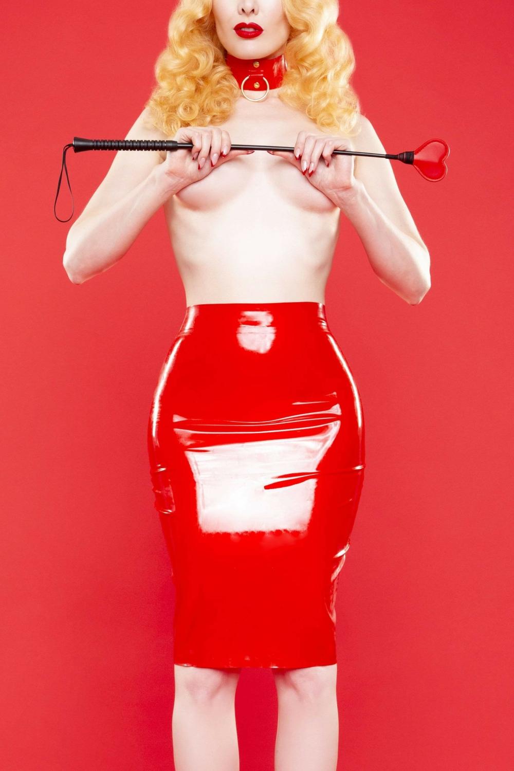 Latex Hobble Skirt Lingerie