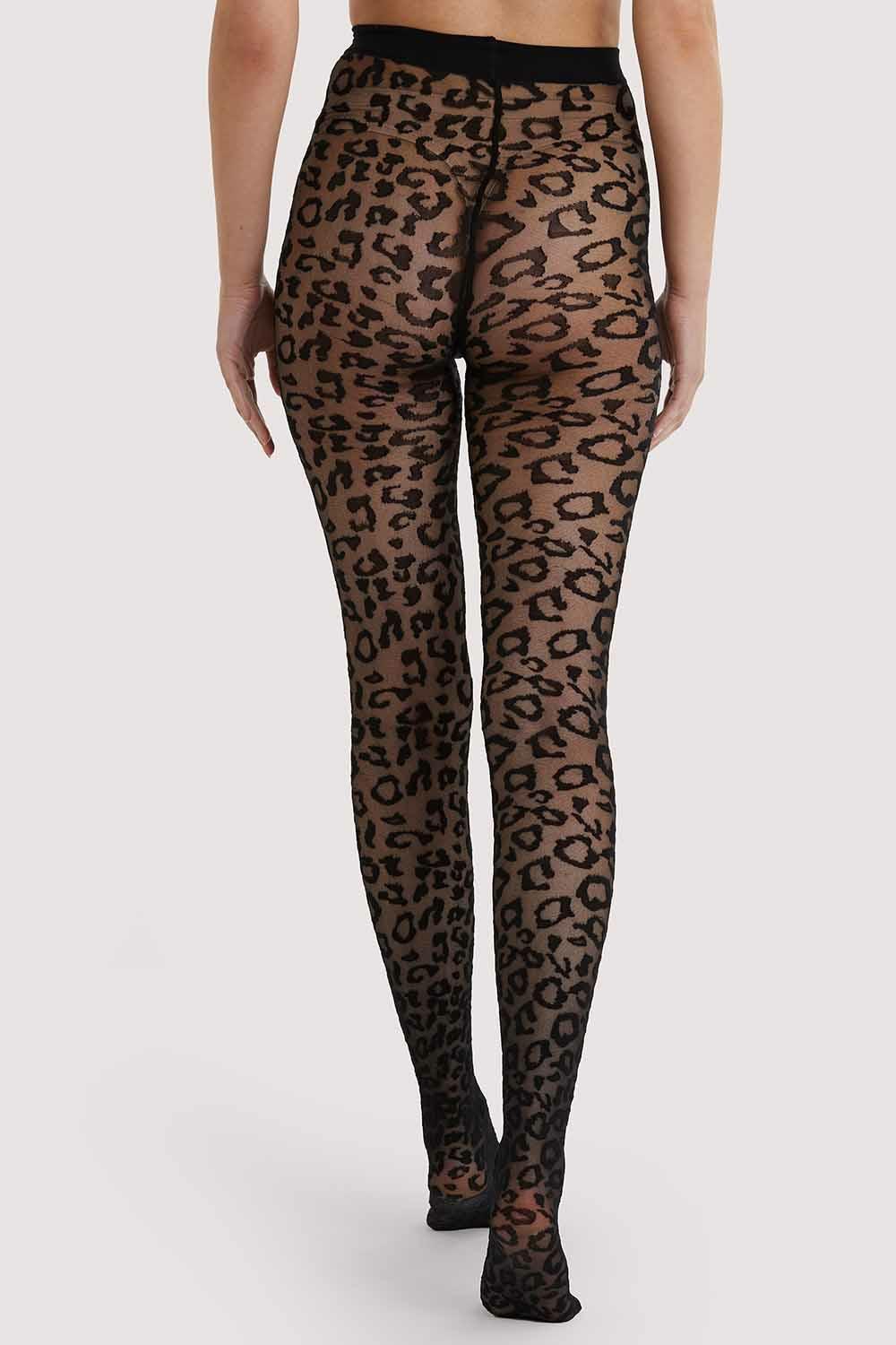 Leopard Knit Tights – Black Bettie Page