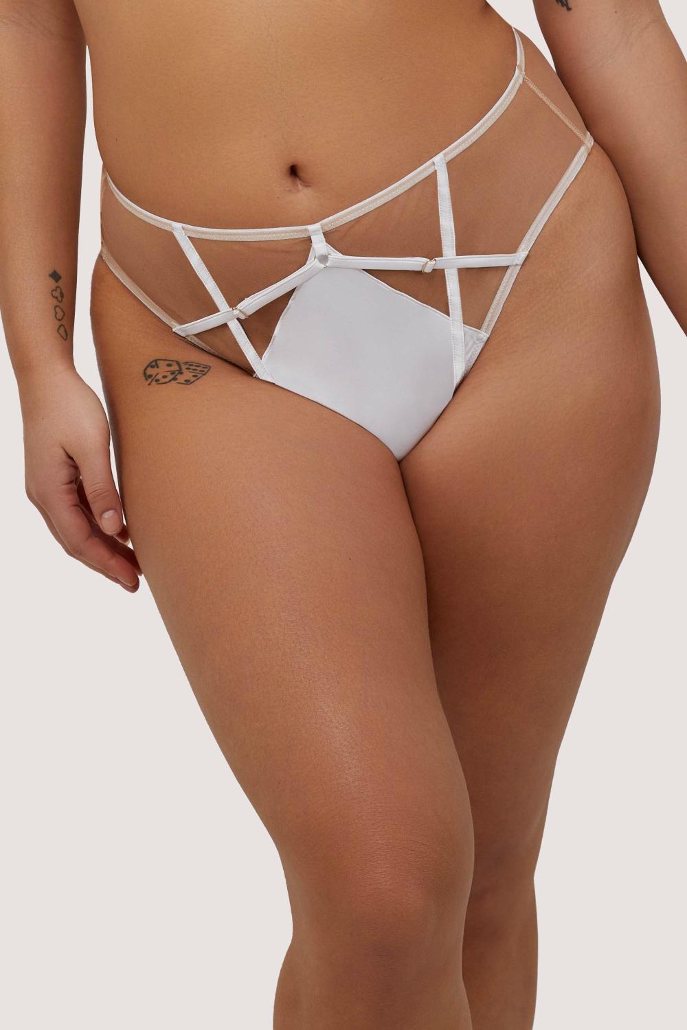 Ramona Optic White High Waisted Brief Bridal Lingerie