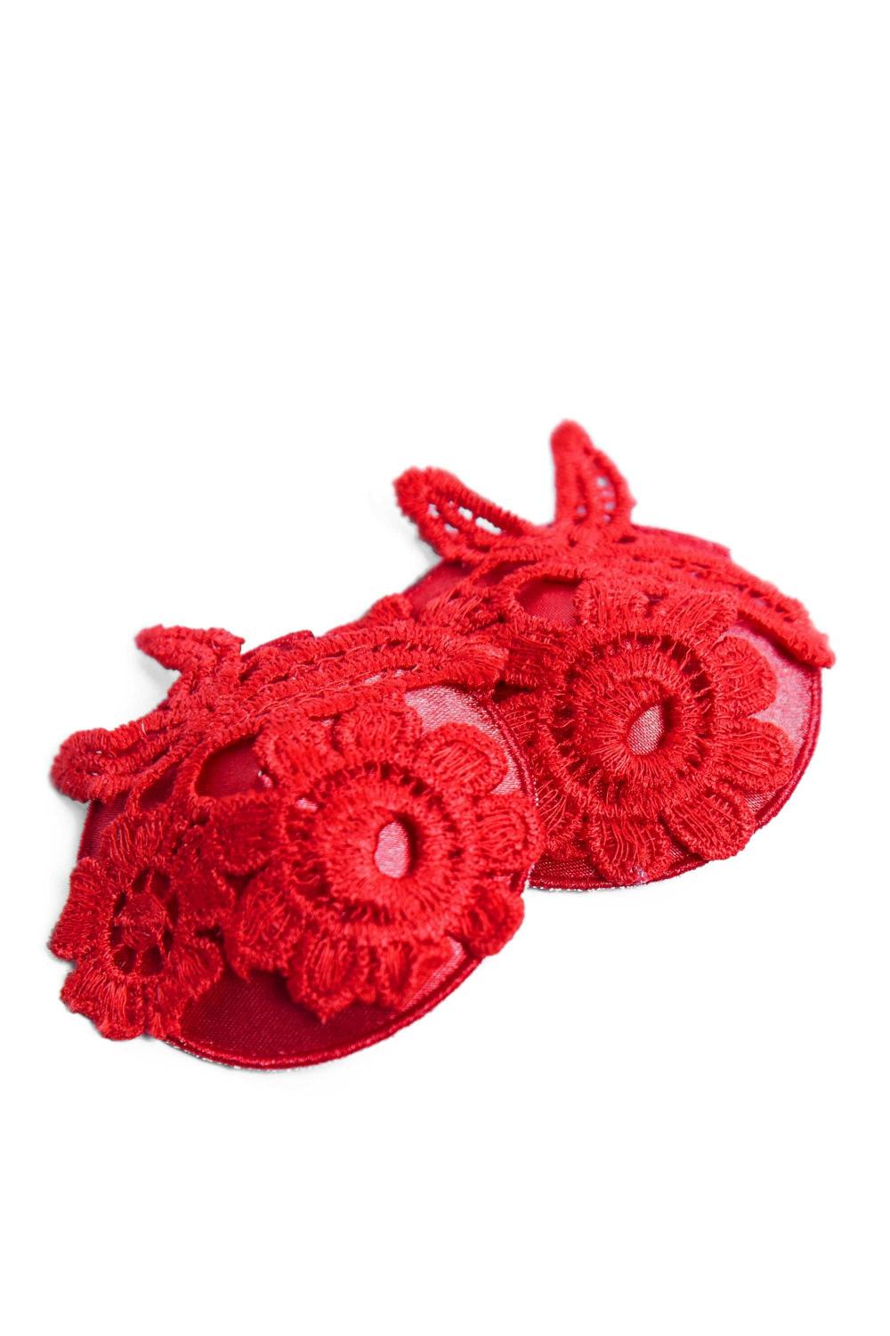 Red Applique Nipple Pasties Accessories & Gloves