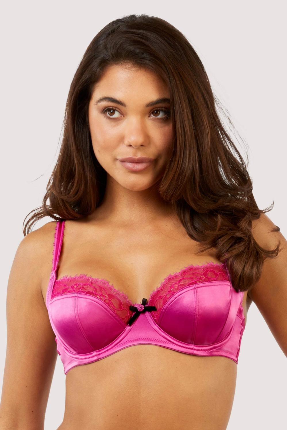 Rosalyn Magenta Full Coverage Lace Bra Bras