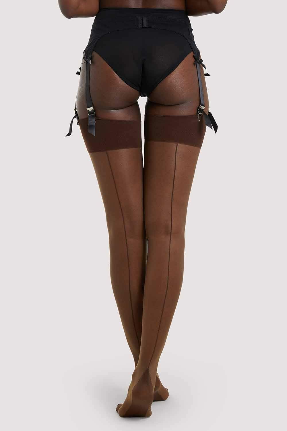 Seamed Stocking Dark Nude Hosiery