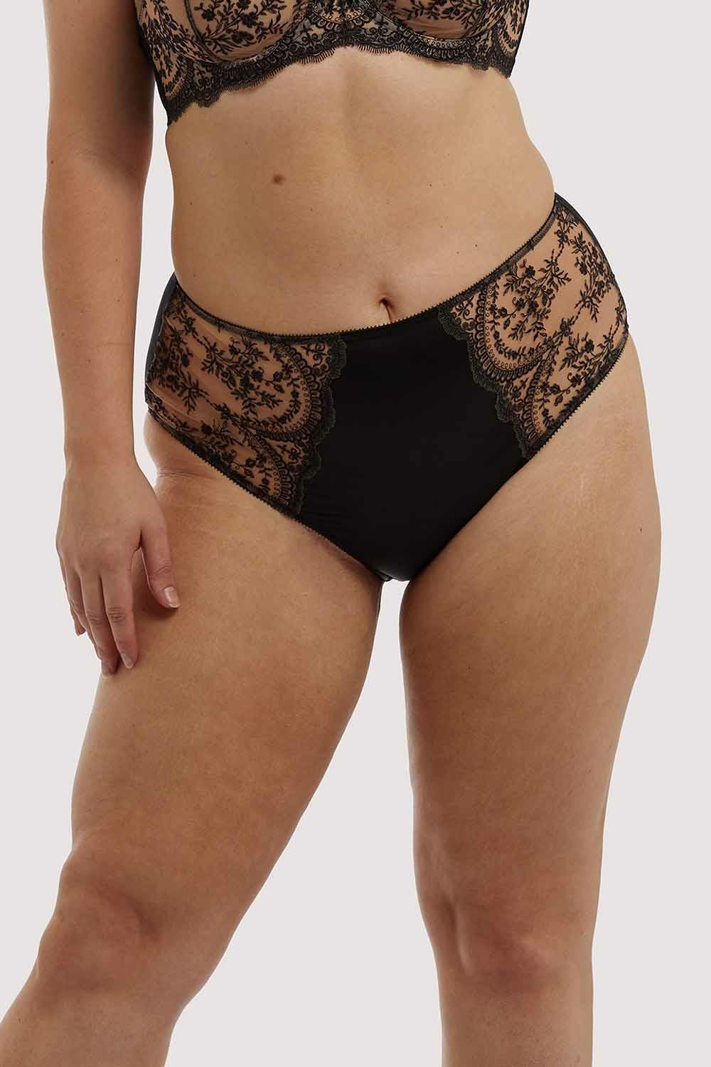 Severine Black Curve Brief Knickers